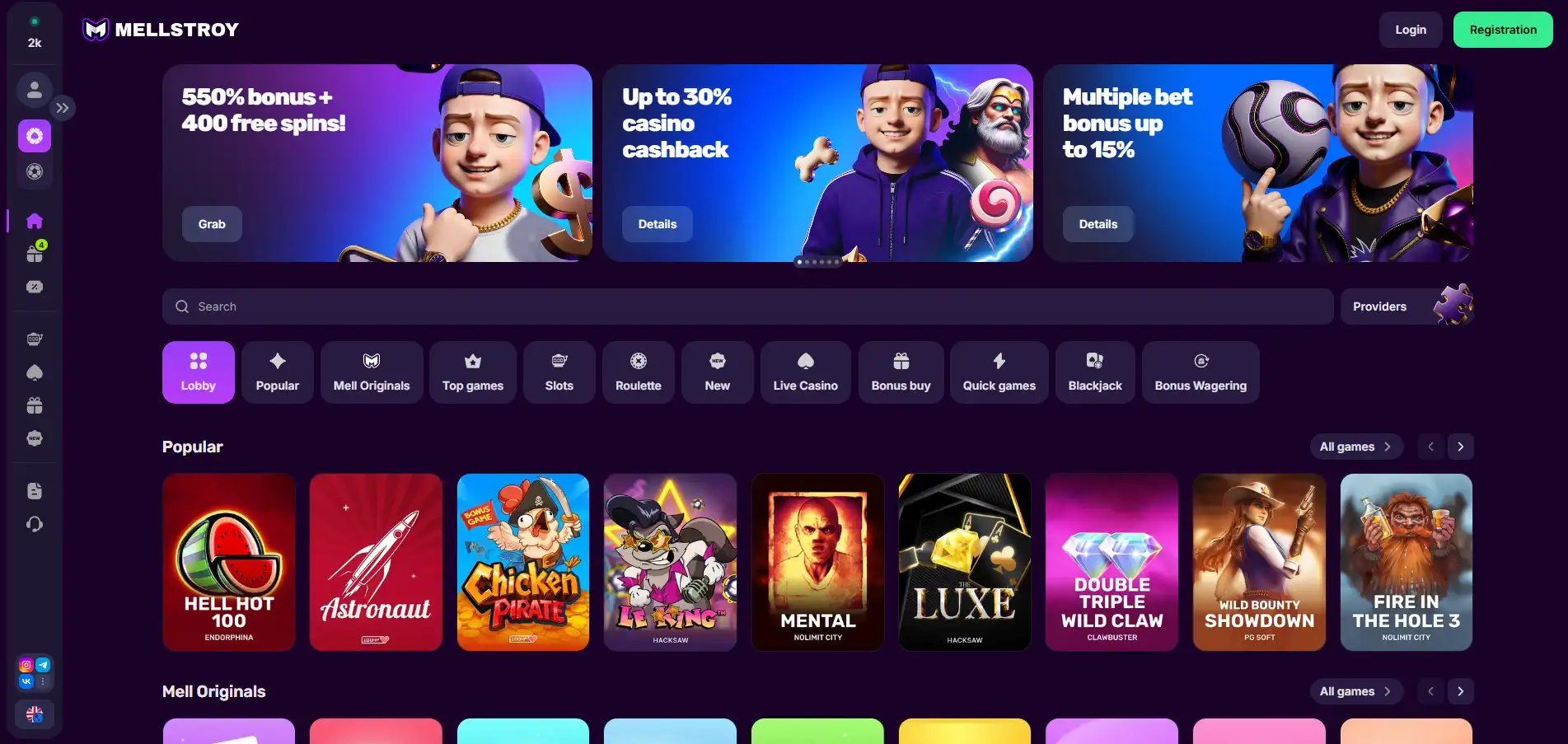 Baner Mellstroy Casino