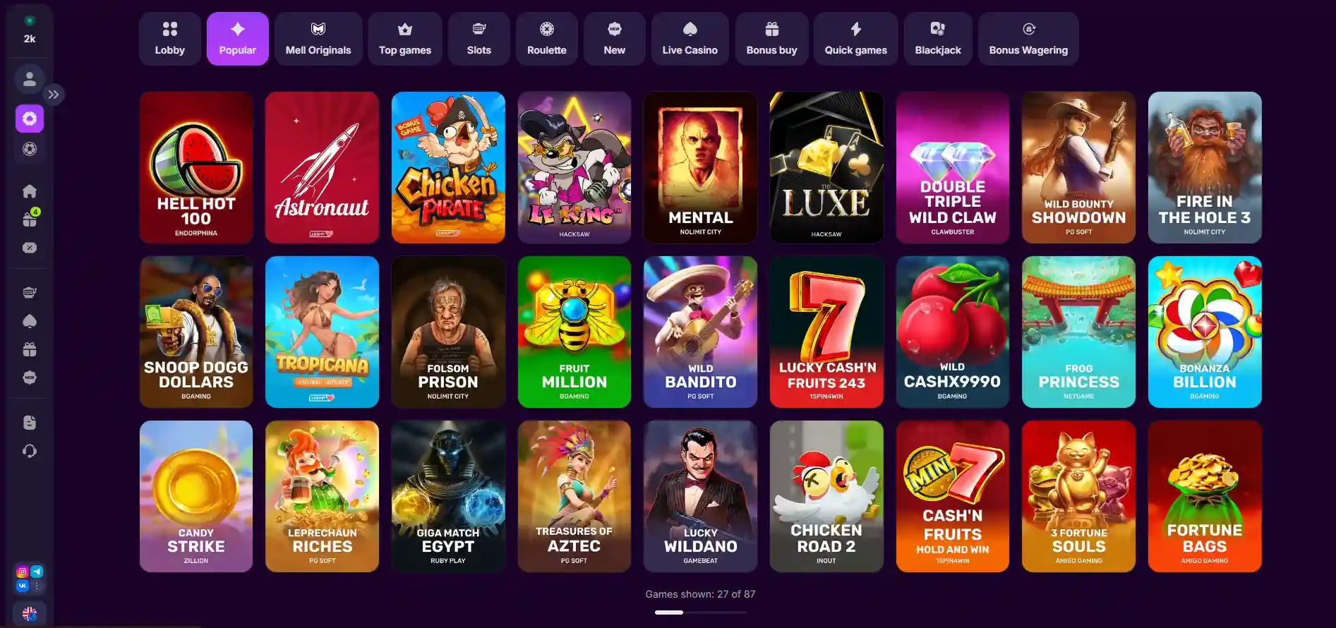 Gry Mellstroy Casino